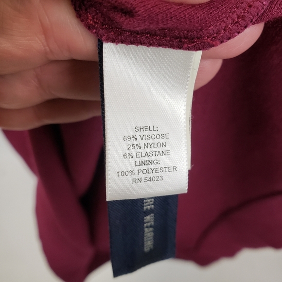 Banana Republic Maroon Sleeveless Shift Dress size 4 - Picture 6 of 8